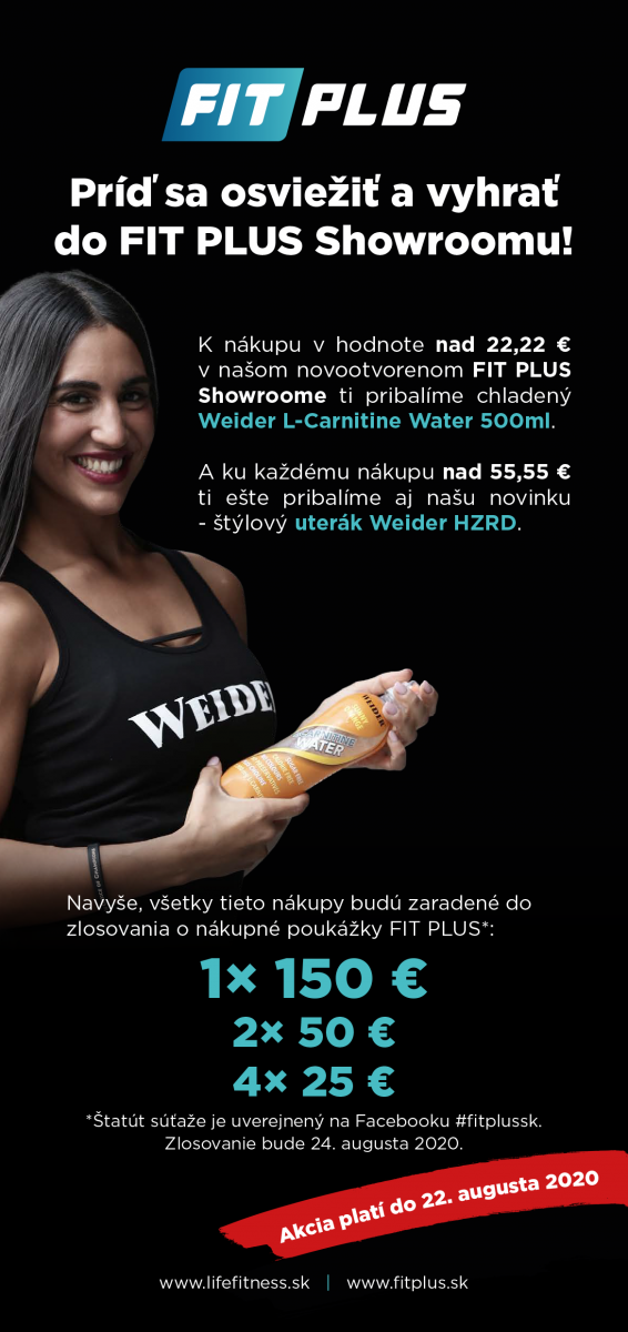 fit plus, nová predajňa, bratislava, nové mesto, doplnky výživy, fitko, fitness, bodybuilding, strava, vitamíny, pomôcky na cvičenie, technika, stroje, mašiny, kardio, life fitness, weider, hammer strenght, olimp, vplab